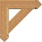 Ekena Millwork Traditional Arts and Crafts Rough Sawn Bracket w/ Offset Brace, Western Red Cedar, 6"W x 20"D x 20"H BKT0604X20X20TRA03RWR - alternate 4